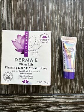 Derma E Ultra Lift Firming DMAE Moisturizer and Peter Thomas Roth Sample
